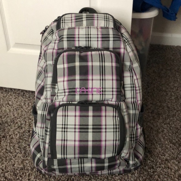 dakine plaid backpack